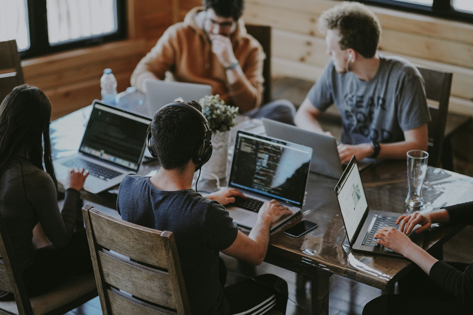 Engineers collaborating on cloud infrastructure planning